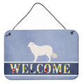 CarolineS Treasures Kuvasz Welcome Metal Print, 8 Inch  Inch  X 12 Inch  Inch