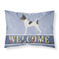 Carolines Treasures Welcome American Toy Fox Terrier Pillowcase Standard
