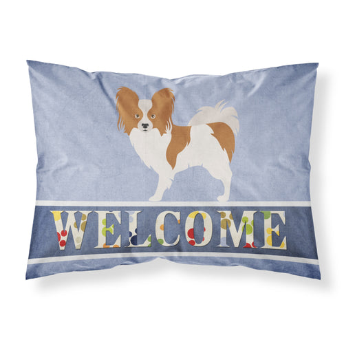 'Caroline'S Treasures Welcome Papillon Pillowcase, Standard'
