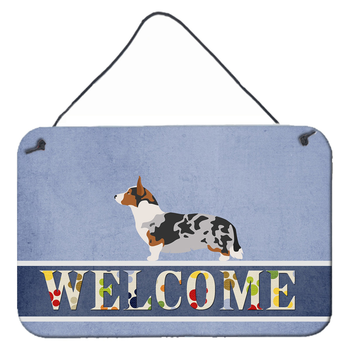 CarolineS Treasures Welsh Corgi Cardigan Welcome Metal Print, 8 Inch  Inch  X 12 Inch  Inch , Multicolor