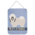 CarolineS Treasures Lhasa Apso Welcome Metal Print, 16 Inch  Inch  X 12 Inch  Inch , Multicolor