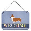 CarolineS Treasures Pembroke Welsh Corgi Welcome Metal Print, 8 Inch  Inch  X 12 Inch  Inch