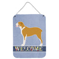 CarolineS Treasures Belgium Mastiff Welcome Metal Print, 16 Inch  Inch  X 12 Inch  Inch , Multicolor