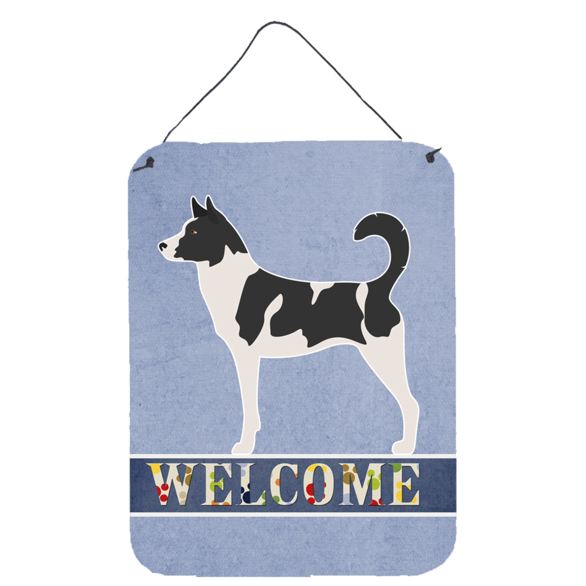 CarolineS Treasures Canaan Dog Welcome Metal Print, 16 Inch  Inch  X 12 Inch  Inch , Multicolor