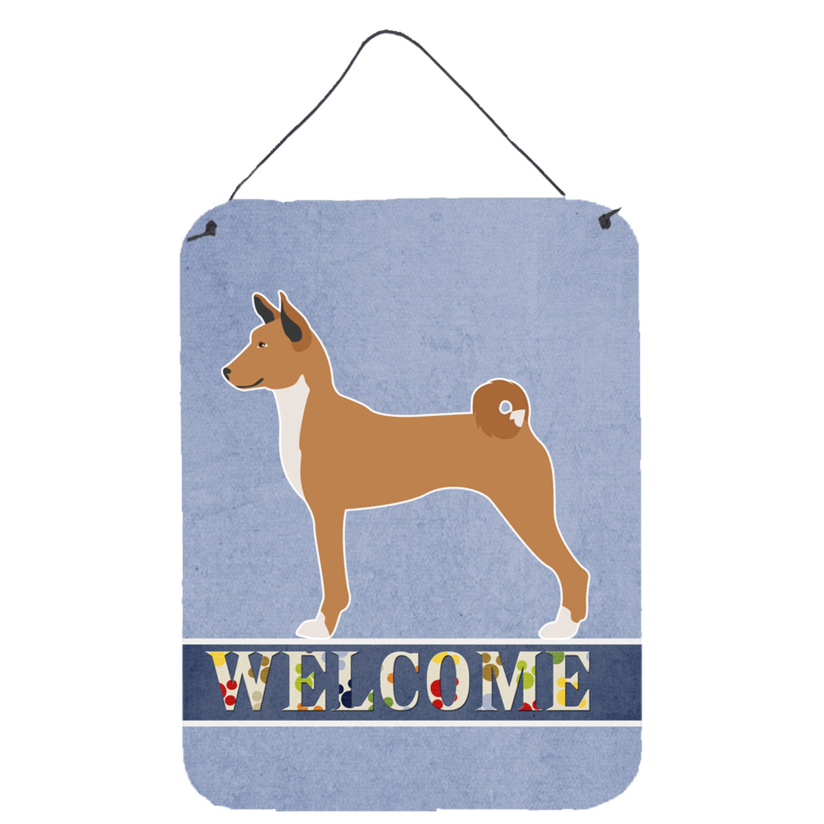 CarolineS Treasures Telomian Welcome Metal Print, 16 Inch  Inch  X 12 Inch  Inch , Multicolor