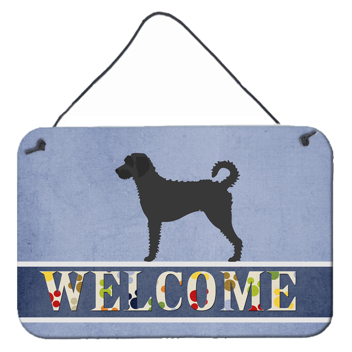 CarolineS Treasures Labradoodle Welcome Metal Print, 8 Inch  Inch  X 12 Inch  Inch
