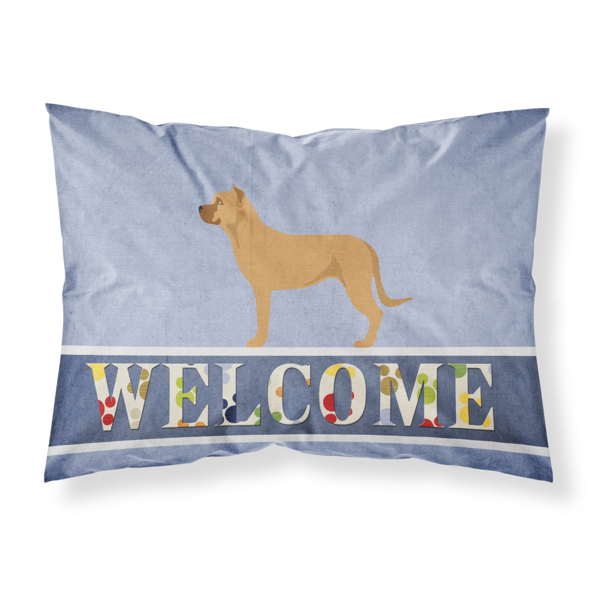 'Caroline'S Treasures Alano Espanol Spanish Bulldog Pillowcase, Standard, Welcome'