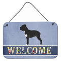 CarolineS Treasures Cane Corso Welcome Metal Print, 8 Inch  Inch  X 12 Inch  Inch , Multicolor