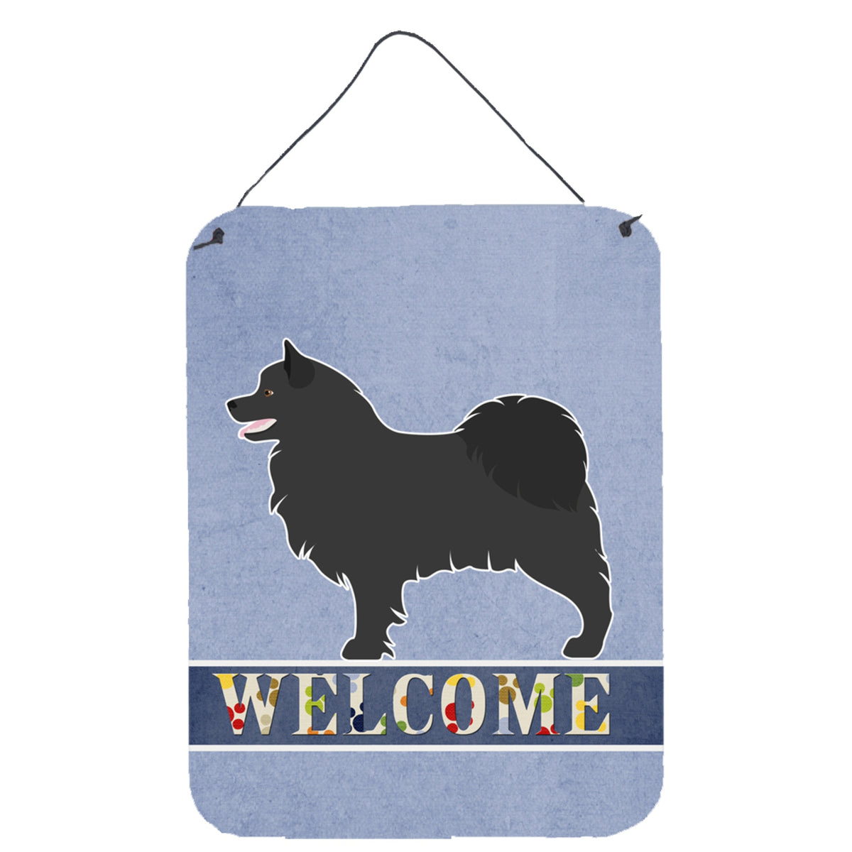 CarolineS Treasures Swedish Lapphund Welcome Metal Print, 16 Inch  Inch  X 12 Inch  Inch , Multicolor
