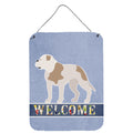 CarolineS Treasures American Bulldog Welcome Metal Print, 16 Inch  Inch  X 12 Inch  Inch , Multicolor
