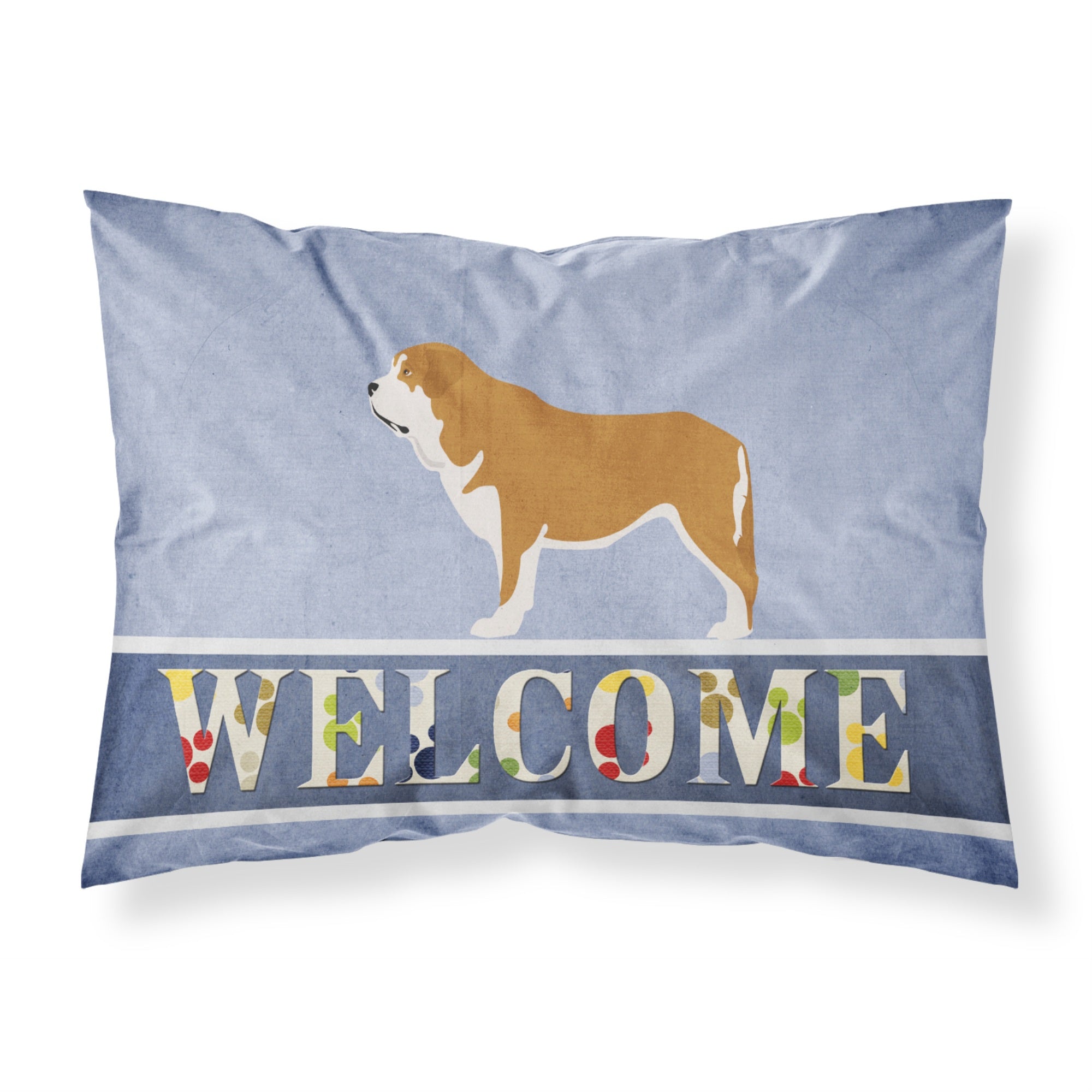 'Caroline'S Treasures Mastin Epanol Spanish Mastiff Pillowcase, Standard, Welcome'