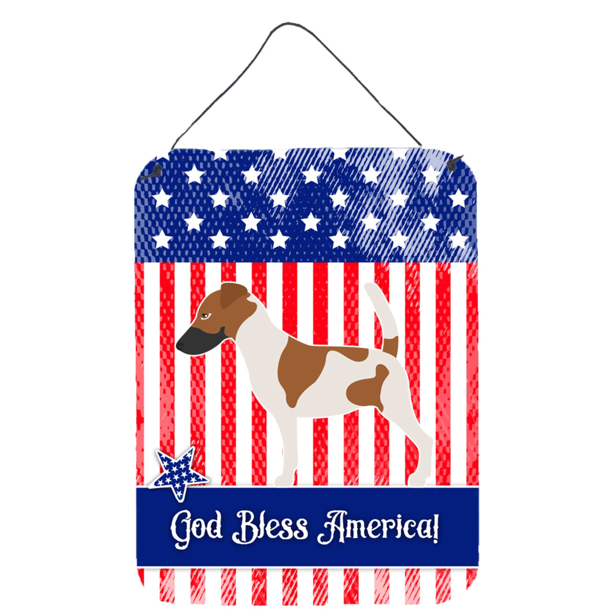 CarolineS Treasures Smooth Fox Terrier American Metal Print, 16 Inch  Inch  X 12 Inch  Inch , Multicolor