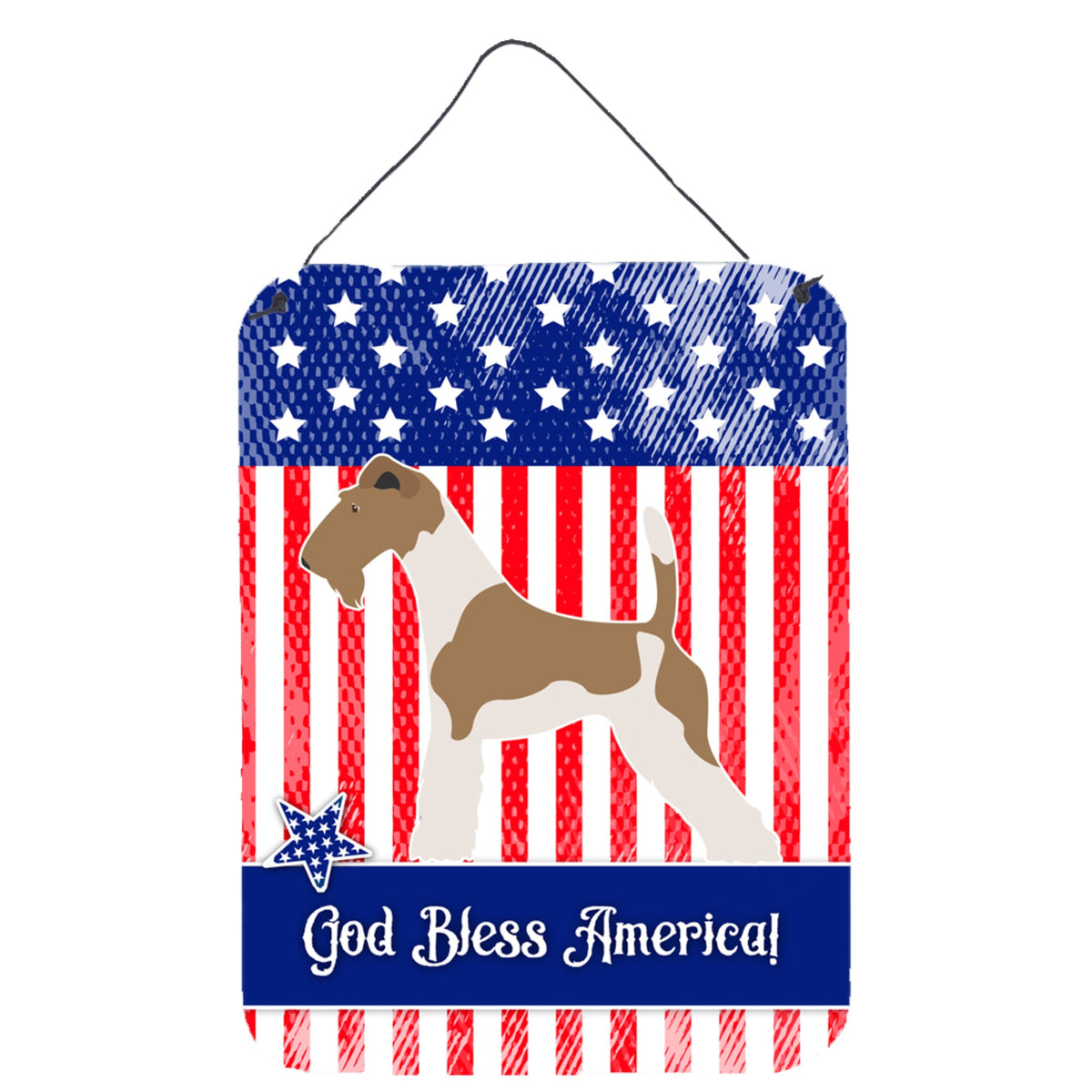 CarolineS Treasures Wire Fox Terrier American Metal Print, 16 Inch  Inch  X 12 Inch  Inch , Multicolor