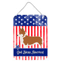 CarolineS Treasures Pembroke Welsh Corgi American Metal Print, 16 Inch  Inch  X 12 Inch  Inch , Multicolor