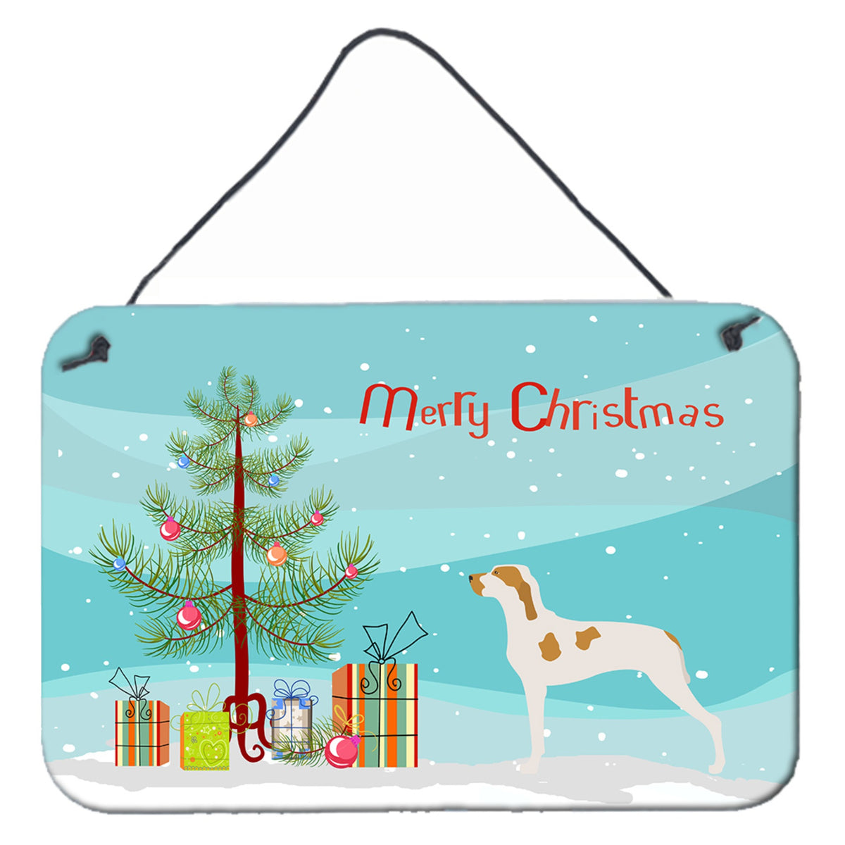CarolineS Treasures Ariege Pointer Christmas Metal Print, 8Hx12W, Multicolor