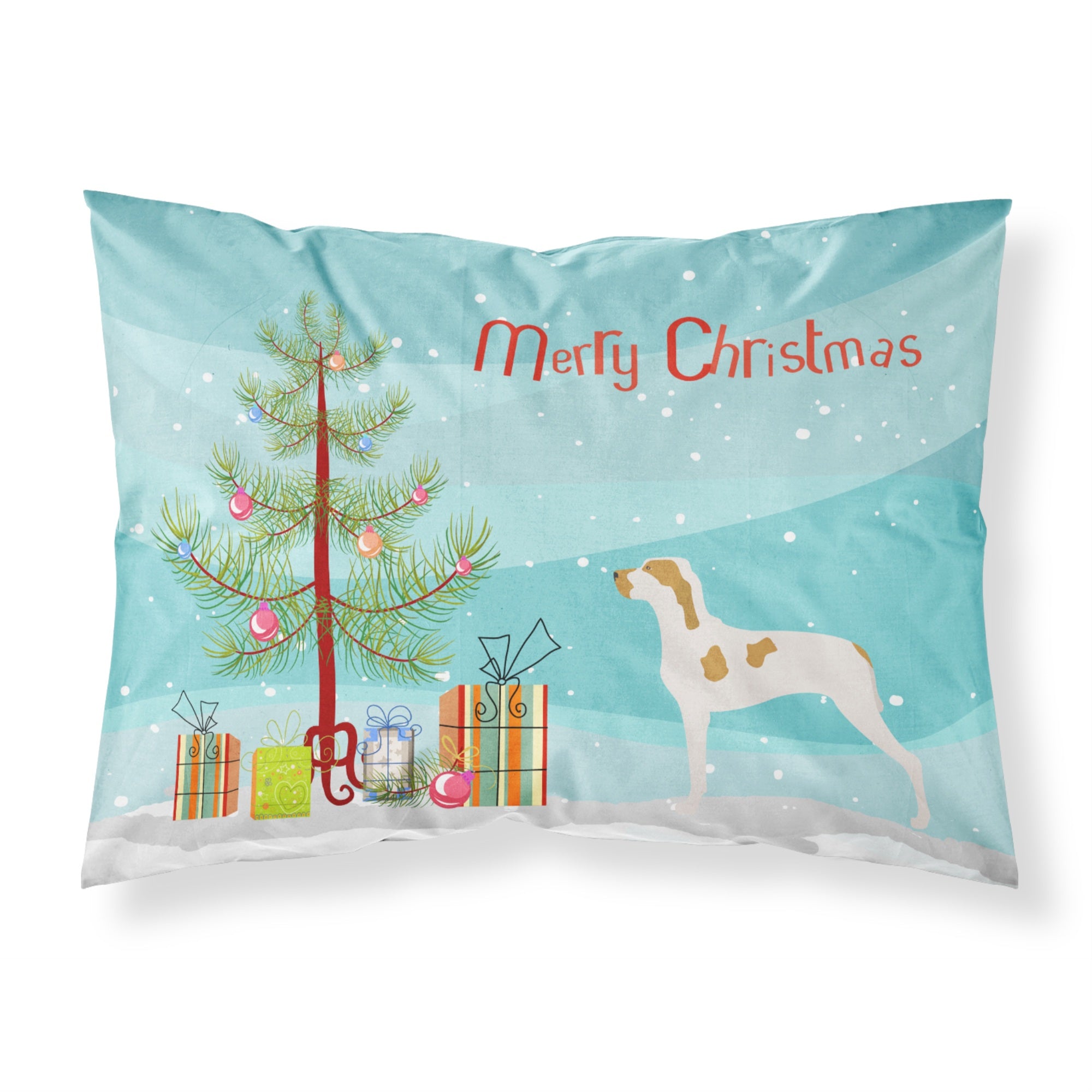 'Caroline'S Treasures Ariege Pointer Pillowcase, Standard, Christmas Tree'