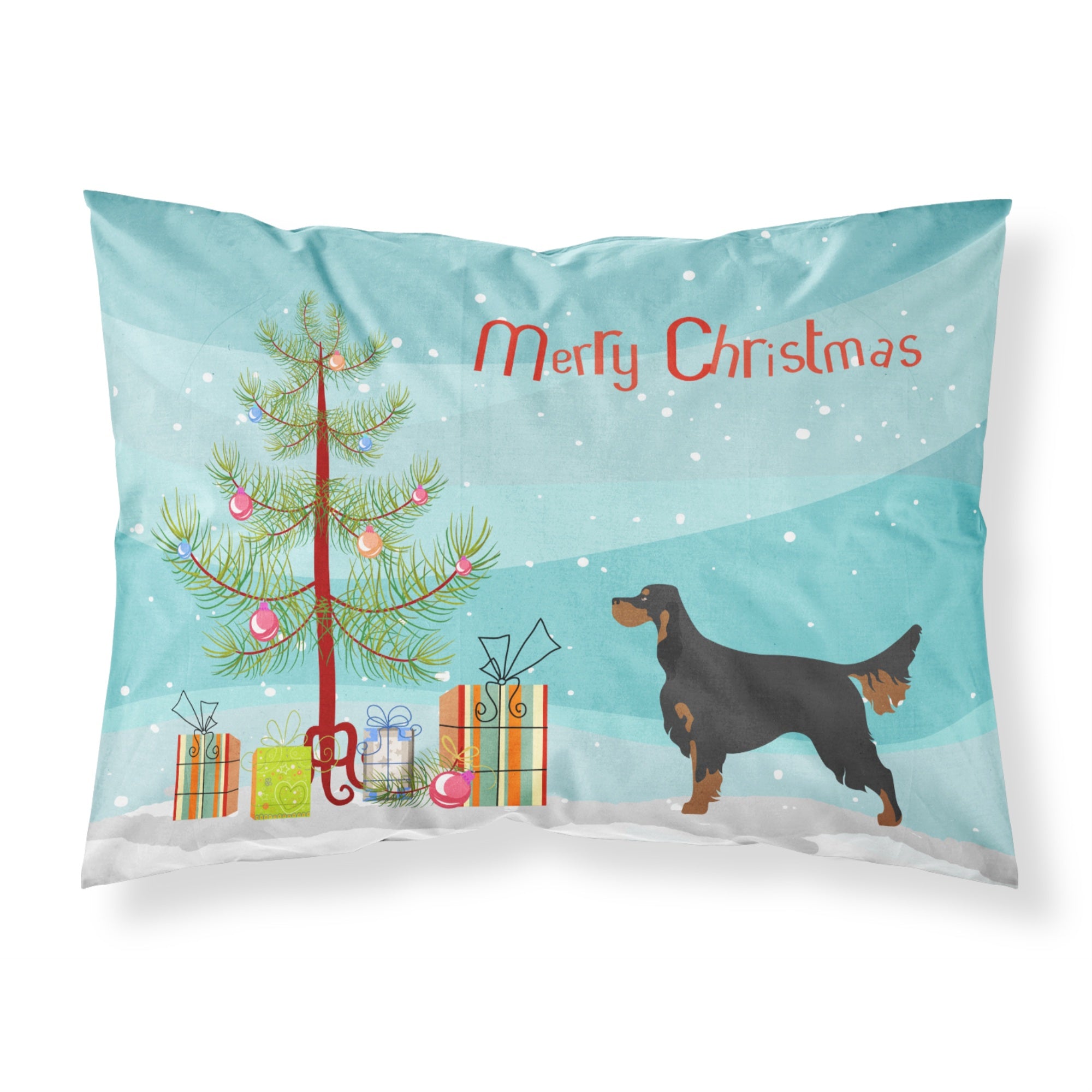 'Caroline'S Treasures Gordon Setter Pillowcase, Standard, Christmas Tree'