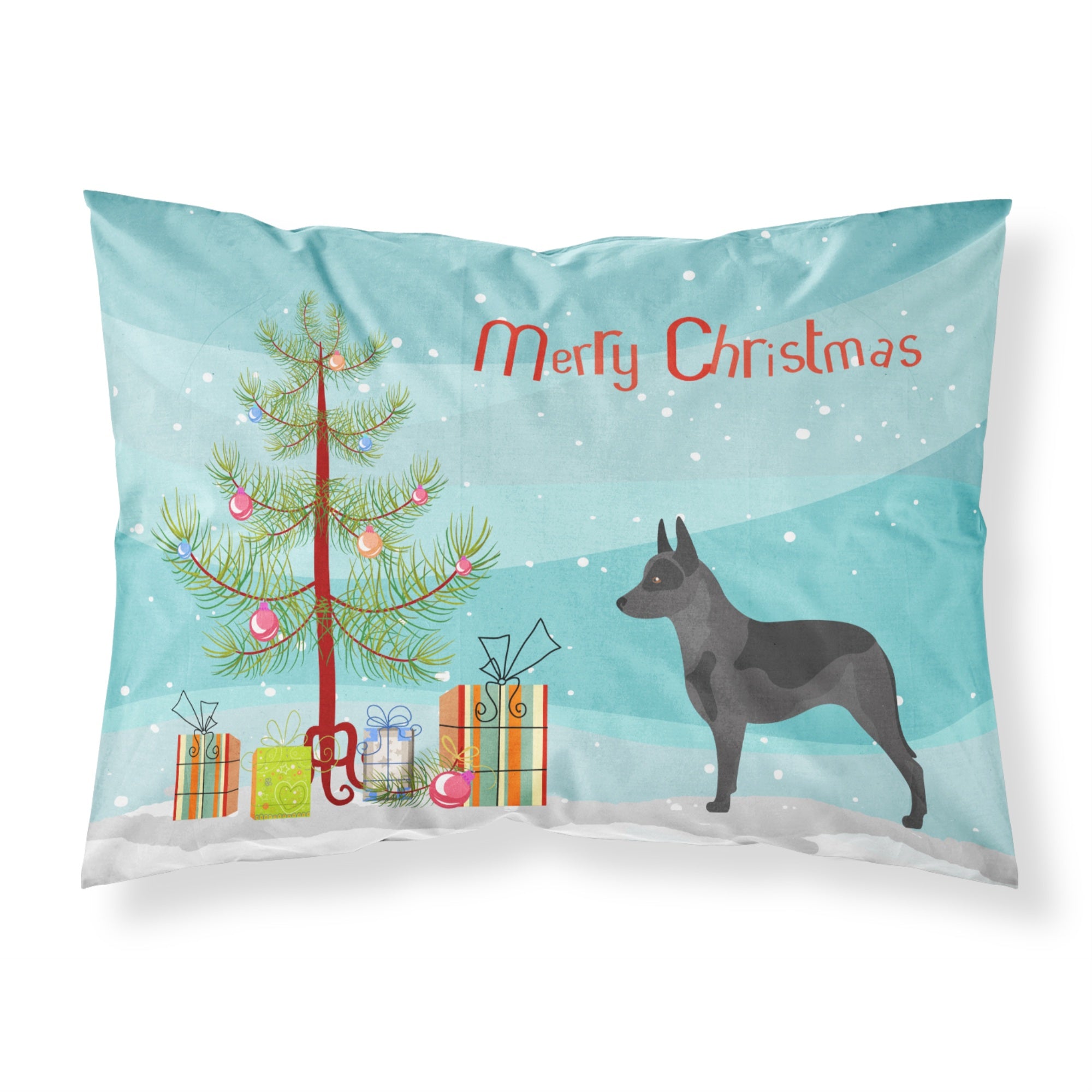 'Caroline'S Treasures Australian Cattle Dog Pillowcase, Standard, Christmas Tree'