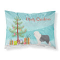 'Caroline'S Treasures Old English Sheepdog Bobtail Pillowcase, Standard, Christmas Tree'