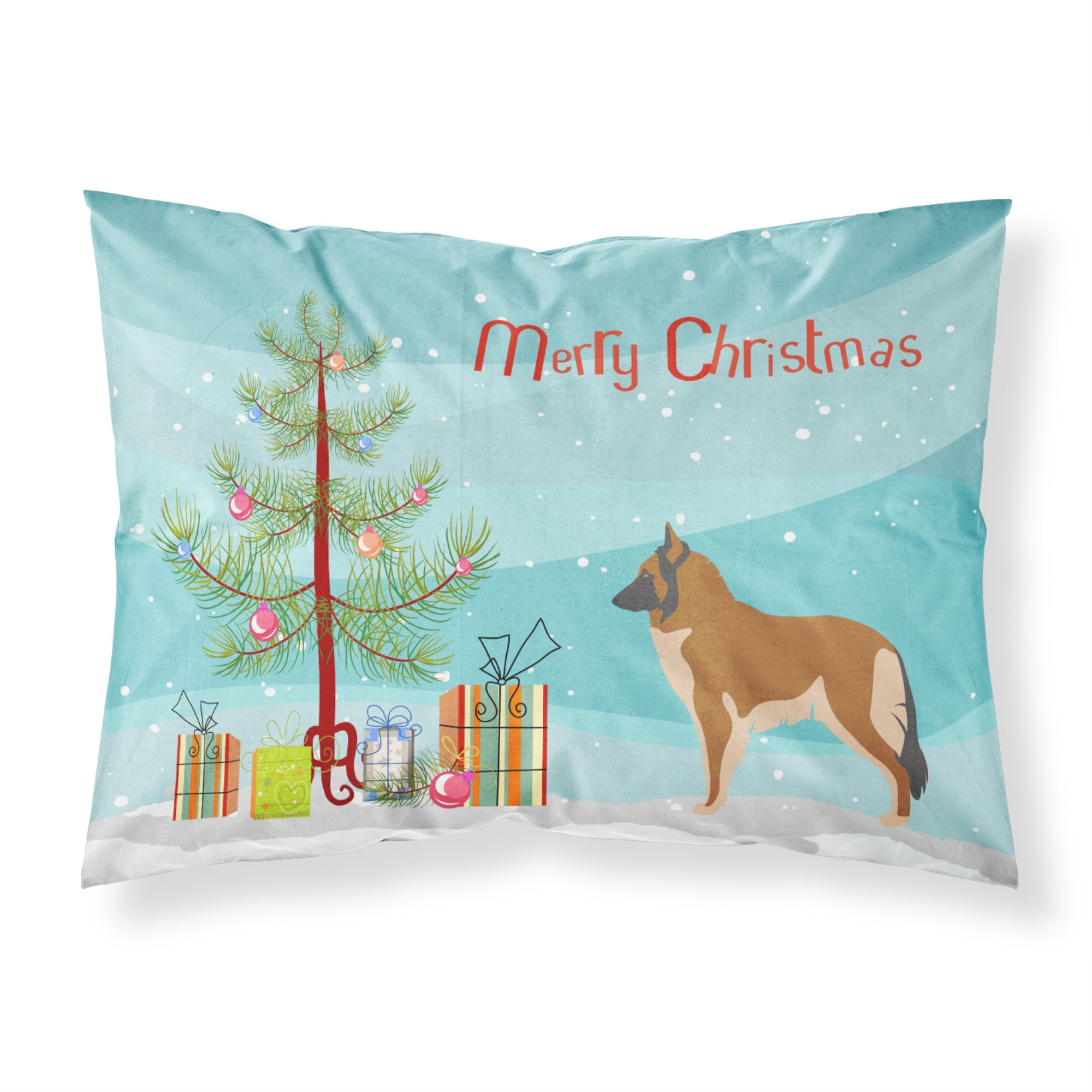 'Caroline'S Treasures Belgian Tervuren Pillowcase, Standard, Christmas Tree'