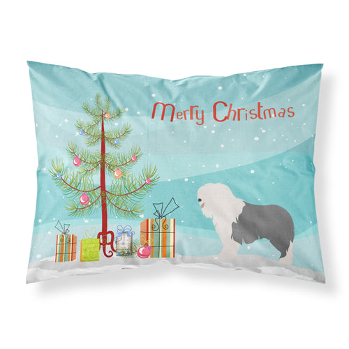 'Caroline'S Treasures Old English Sheepdog Pillowcase, Standard, Christmas Tree'