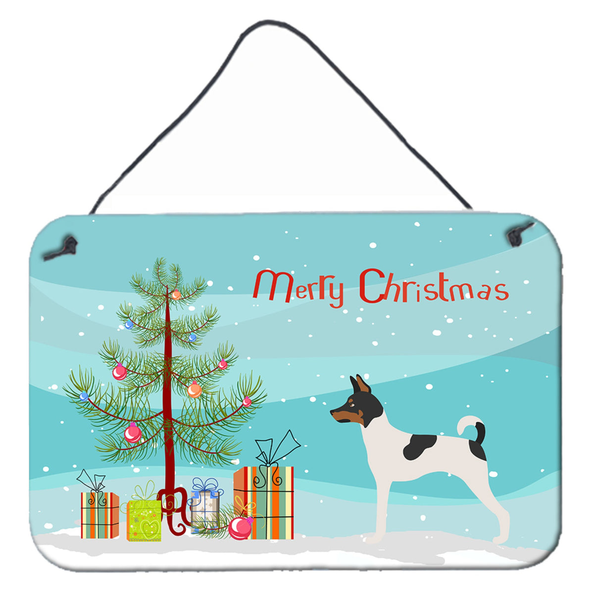 CarolineS Treasures American Toy Fox Terrier Christmas Metal Print, 8Hx12W, Multicolor