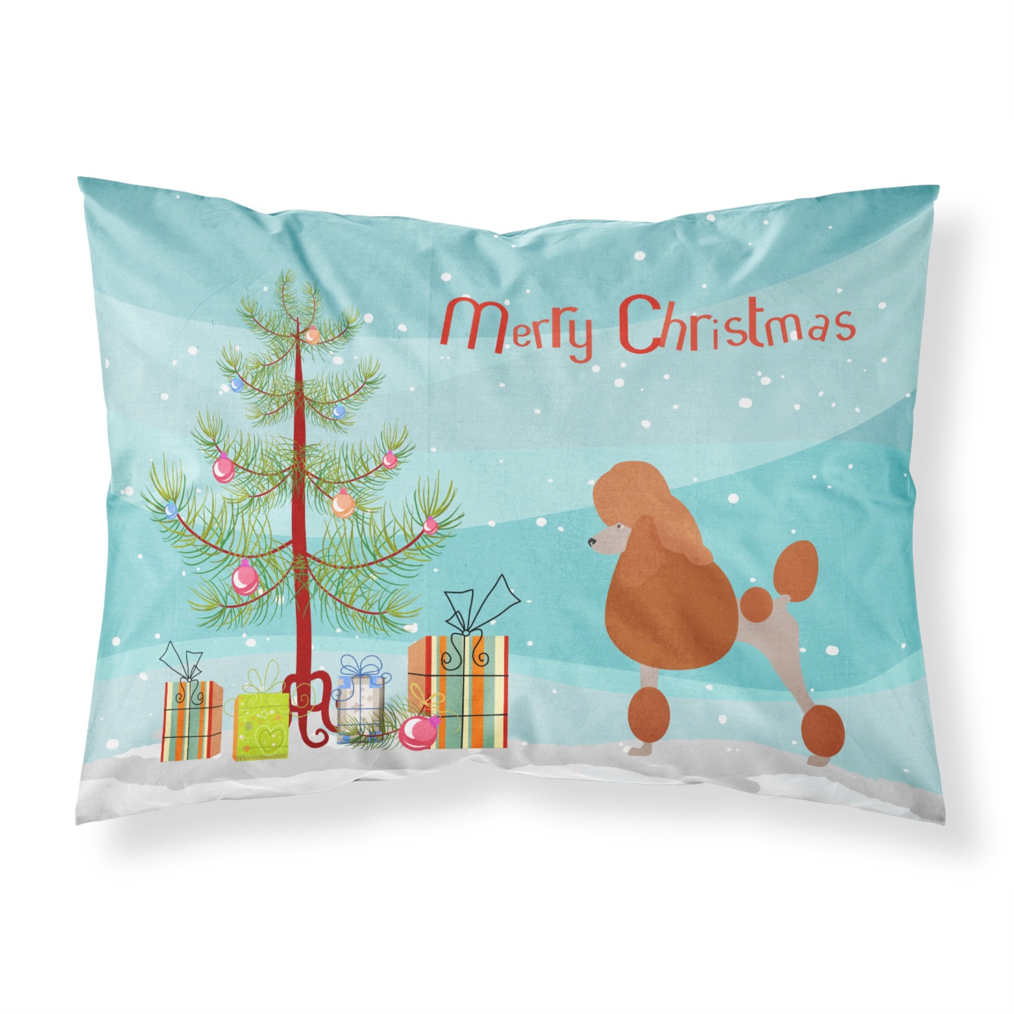 'Caroline'S Treasures Royal Poodle Pillowcase, Standard, Christmas Tree'