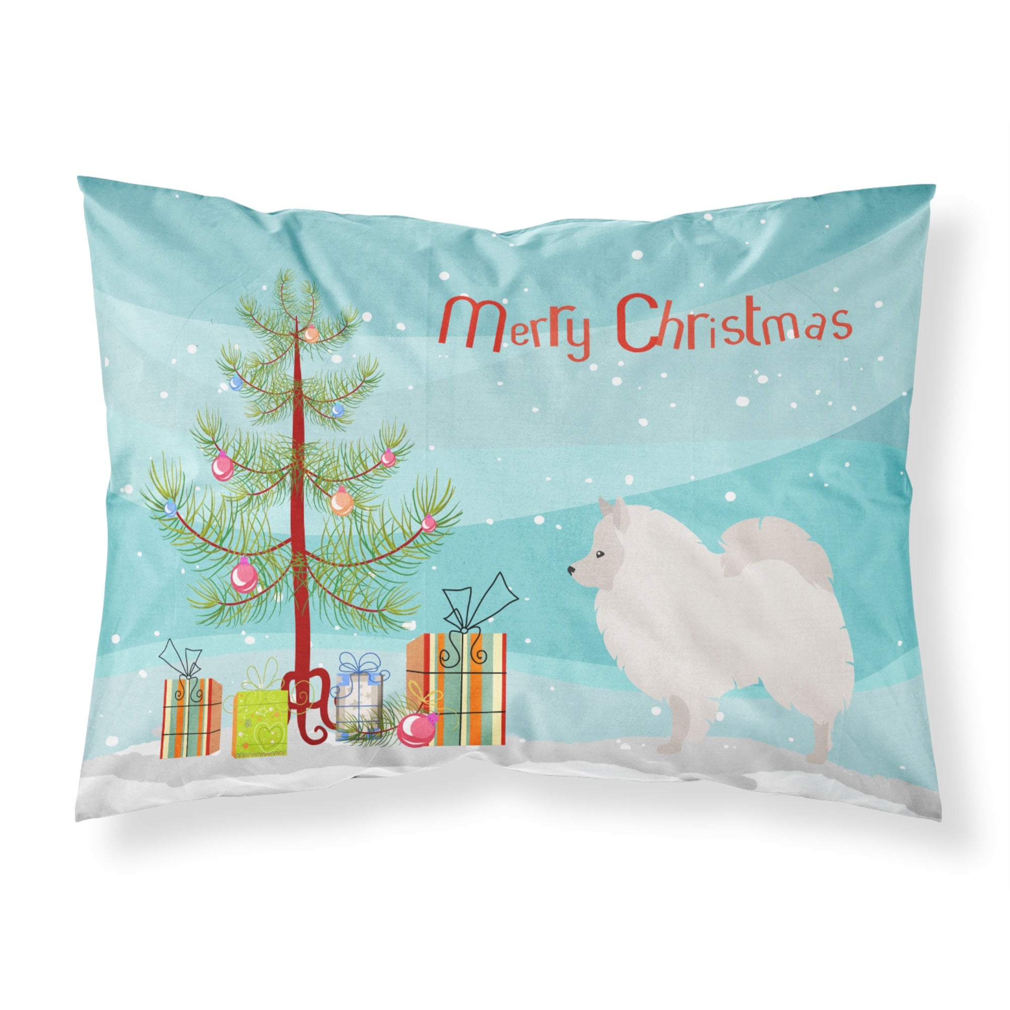 'Caroline'S Treasures German Spitz Pillowcase, Standard, Christmas Tree'