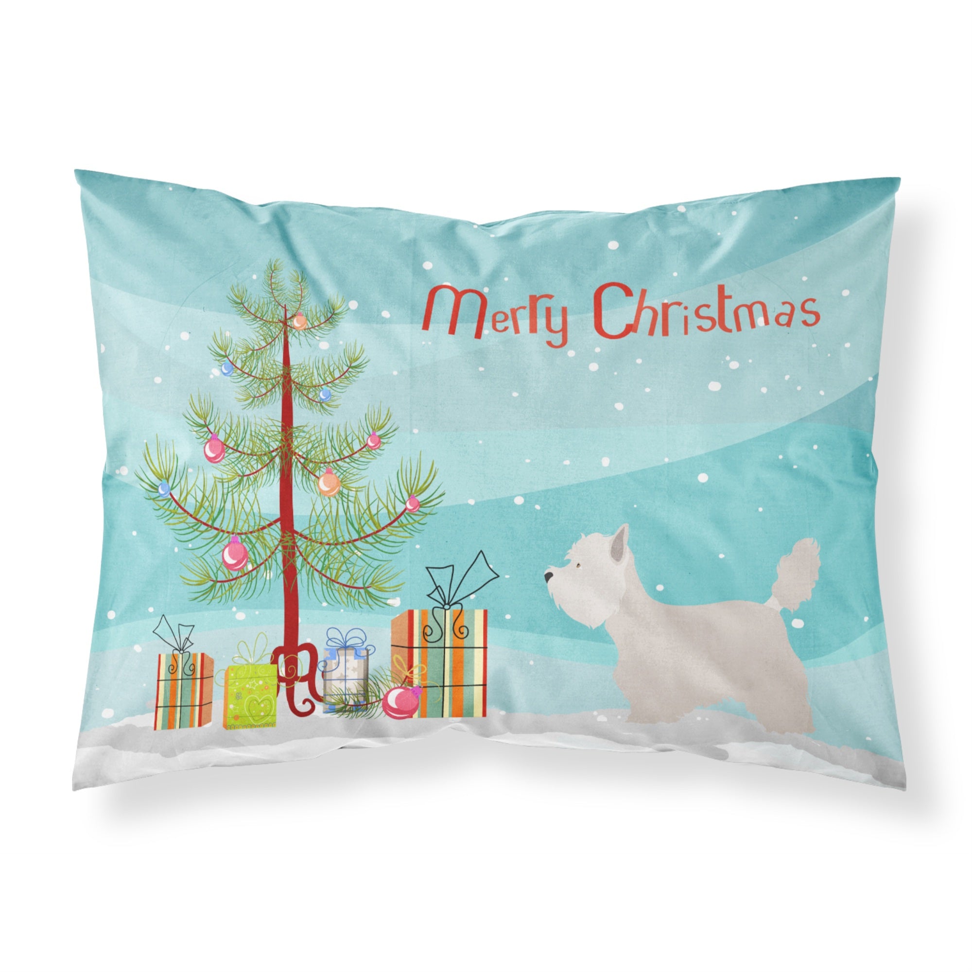 'Caroline'S Treasures Westie Pillowcase, Standard, Christmas Tree'