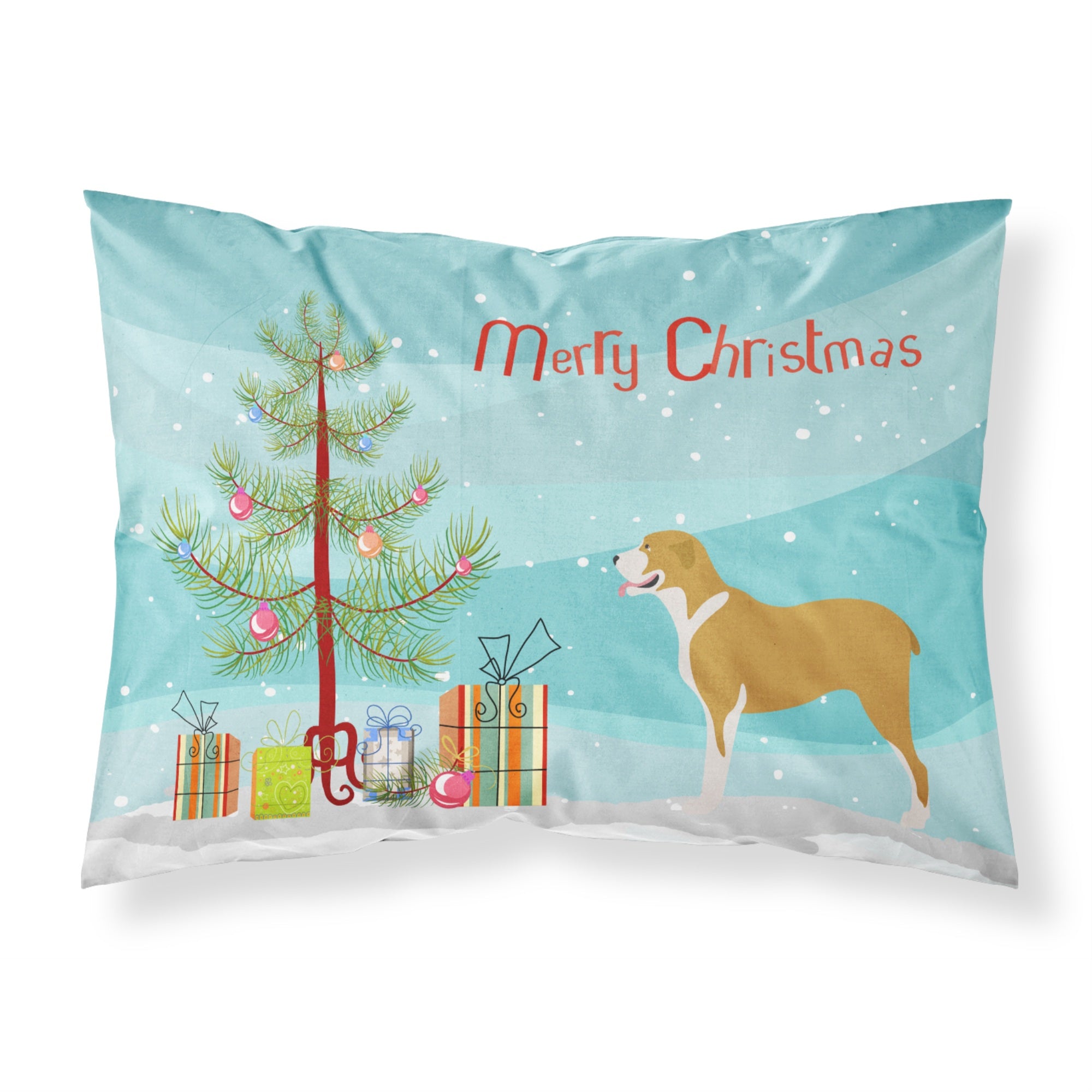 'Caroline'S Treasures Belgium Mastiff Pillowcase, Standard, Christmas Tree'