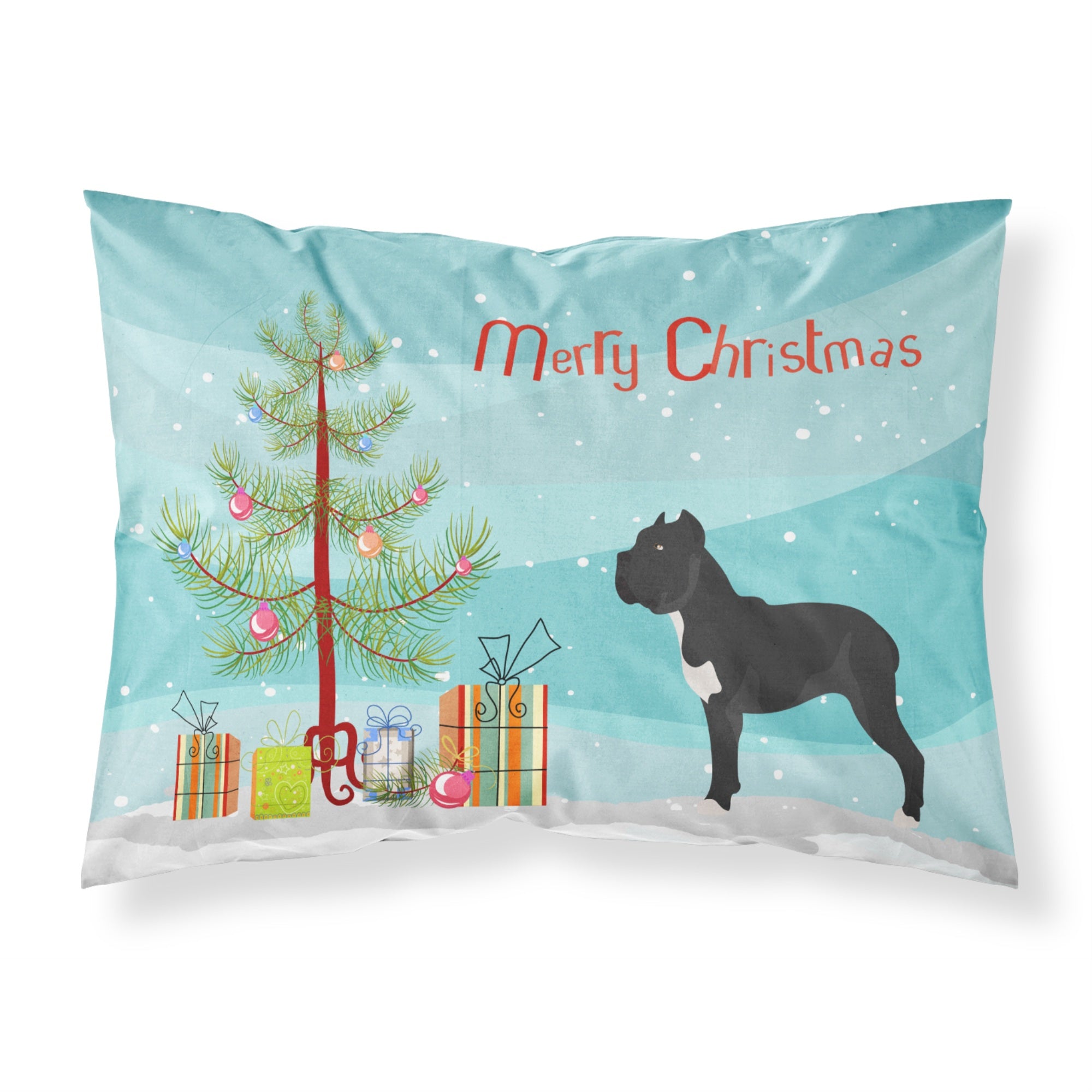 'Caroline'S Treasures Cane Corso Pillowcase, Standard, Christmas Tree'
