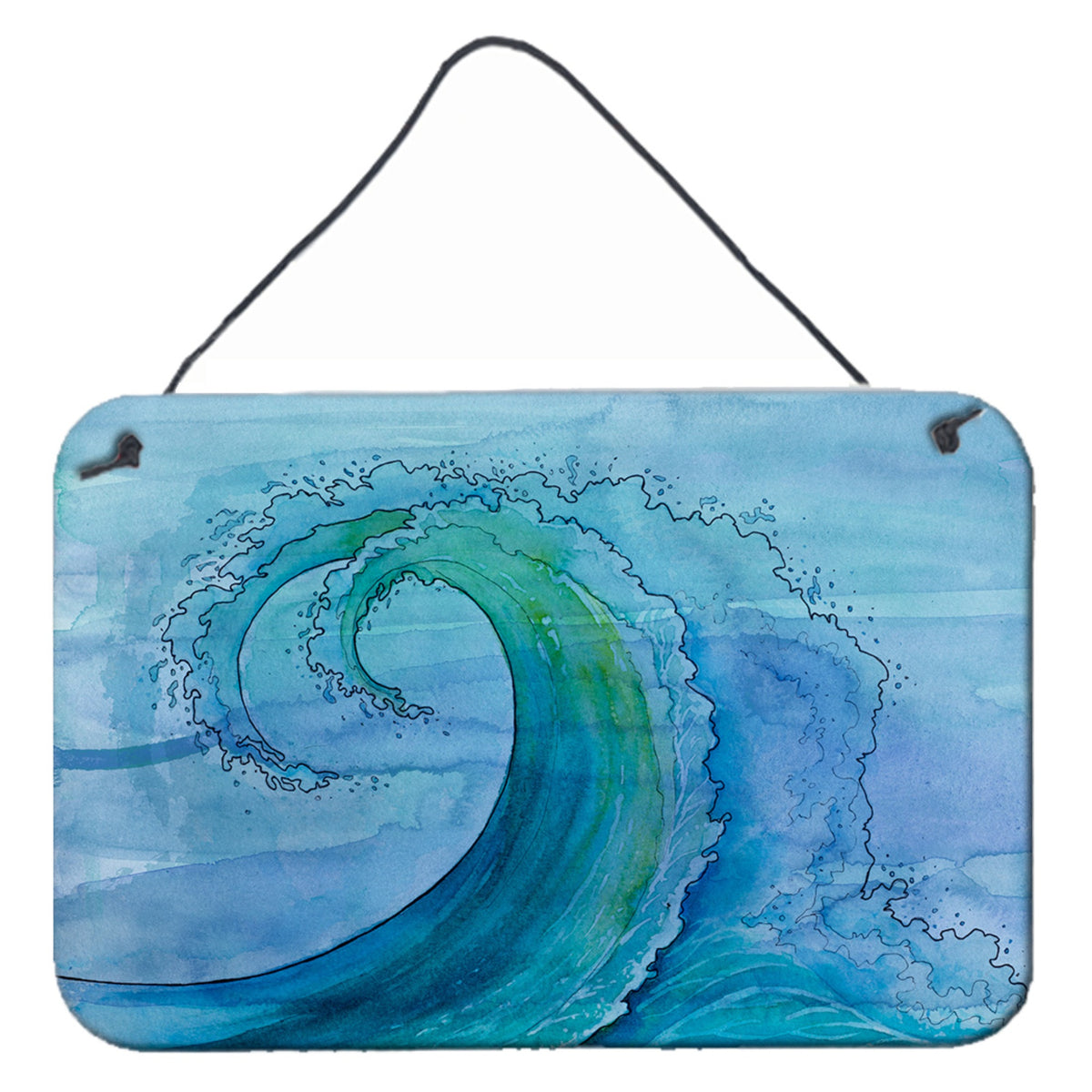 CarolineS Treasures Abstract Wave Metal Print, 8 Inch  Inch  X 12 Inch  Inch , Multicolor