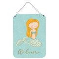 CarolineS Treasures Mermaid Welcome Metal Print, 16 Inch  Inch  X 12 Inch  Inch , Multicolor