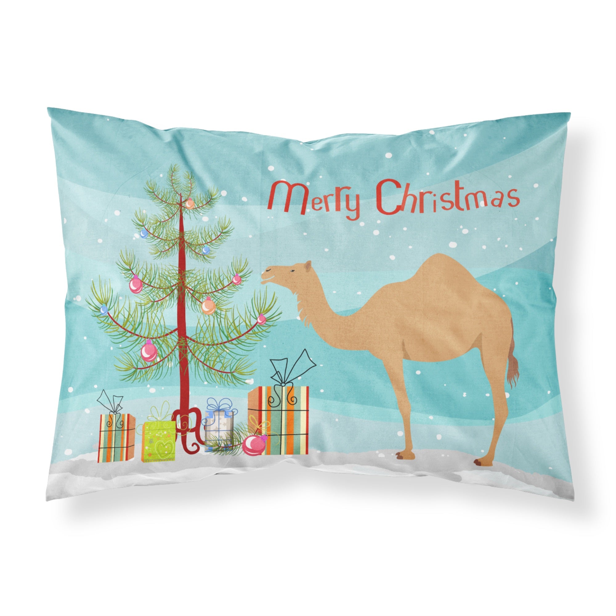 'Caroline'S Treasures Arabian Camel Dromedary Christmas Pillowcase, Standard, Multicolor'