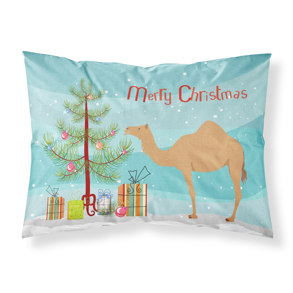 'Caroline'S Treasures Arabian Camel Dromedary Christmas Pillowcase, Standard, Multicolor'