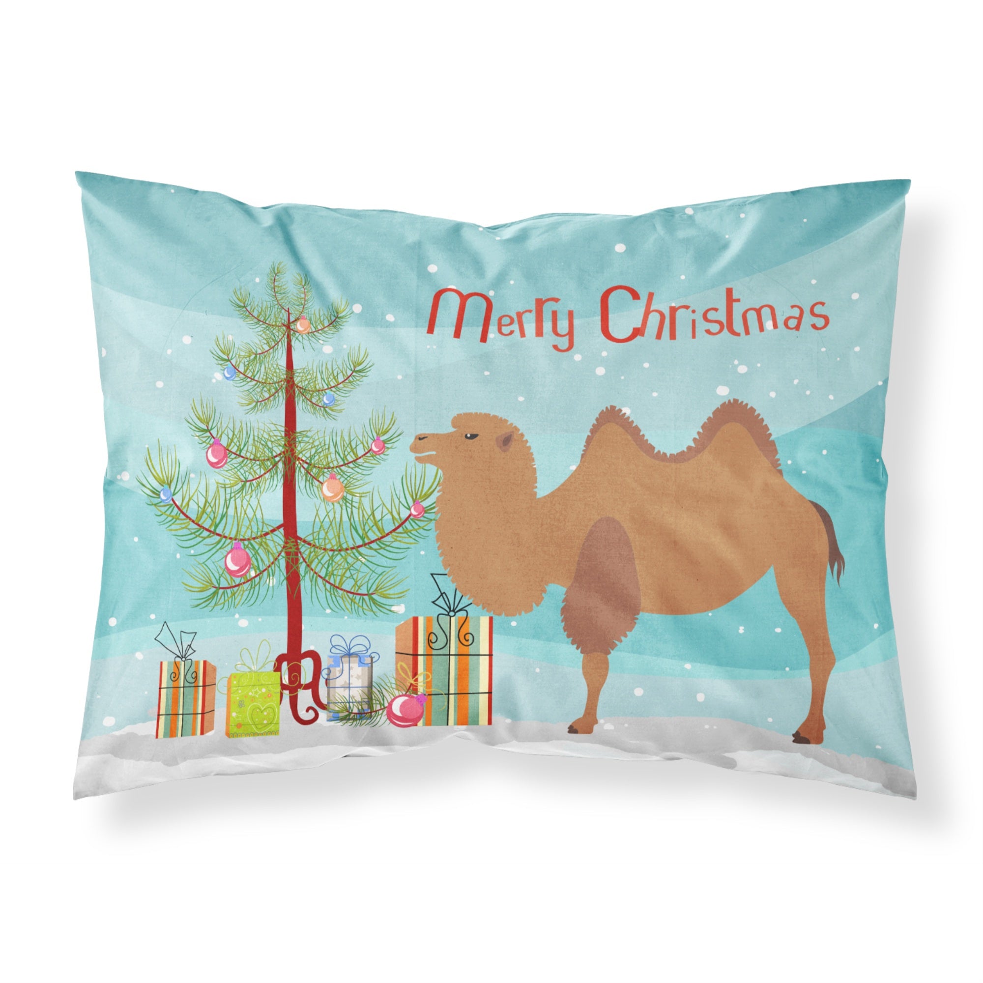 'Caroline'S Treasures Bactrian Camel Christmas Pillowcase, Standard, Multicolor'