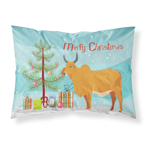 'Caroline'S Treasures ''Zebu Indicine Cow Christmas'' Pillowcase, Standard, Multicolor'