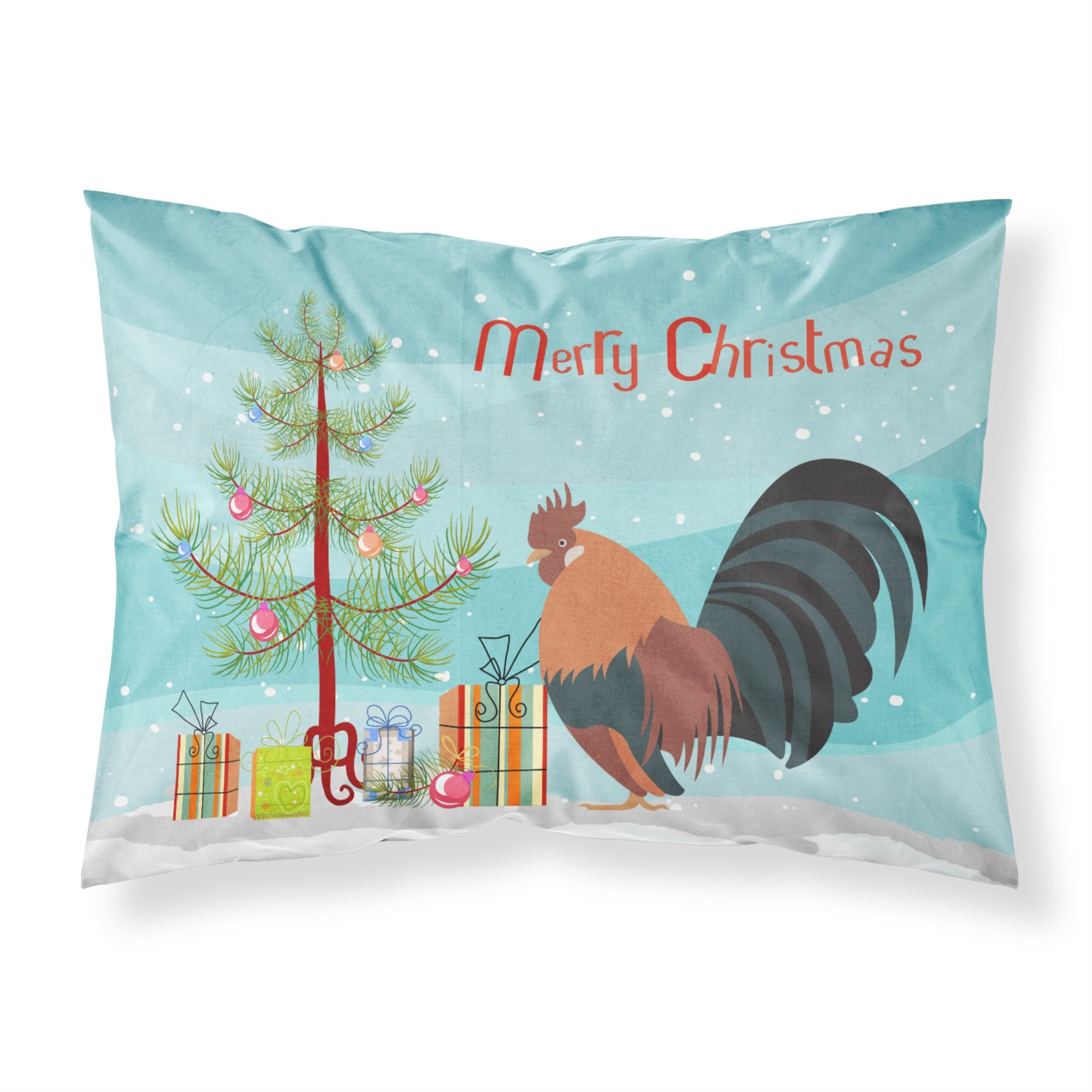 'Caroline'S Treasures Dutch Bantam Chicken Christmas Pillowcase, Standard, Multicolor'