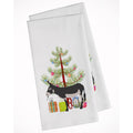 American Mammoth Jack Donkey Christmas White Kitchen Towel Set of 2