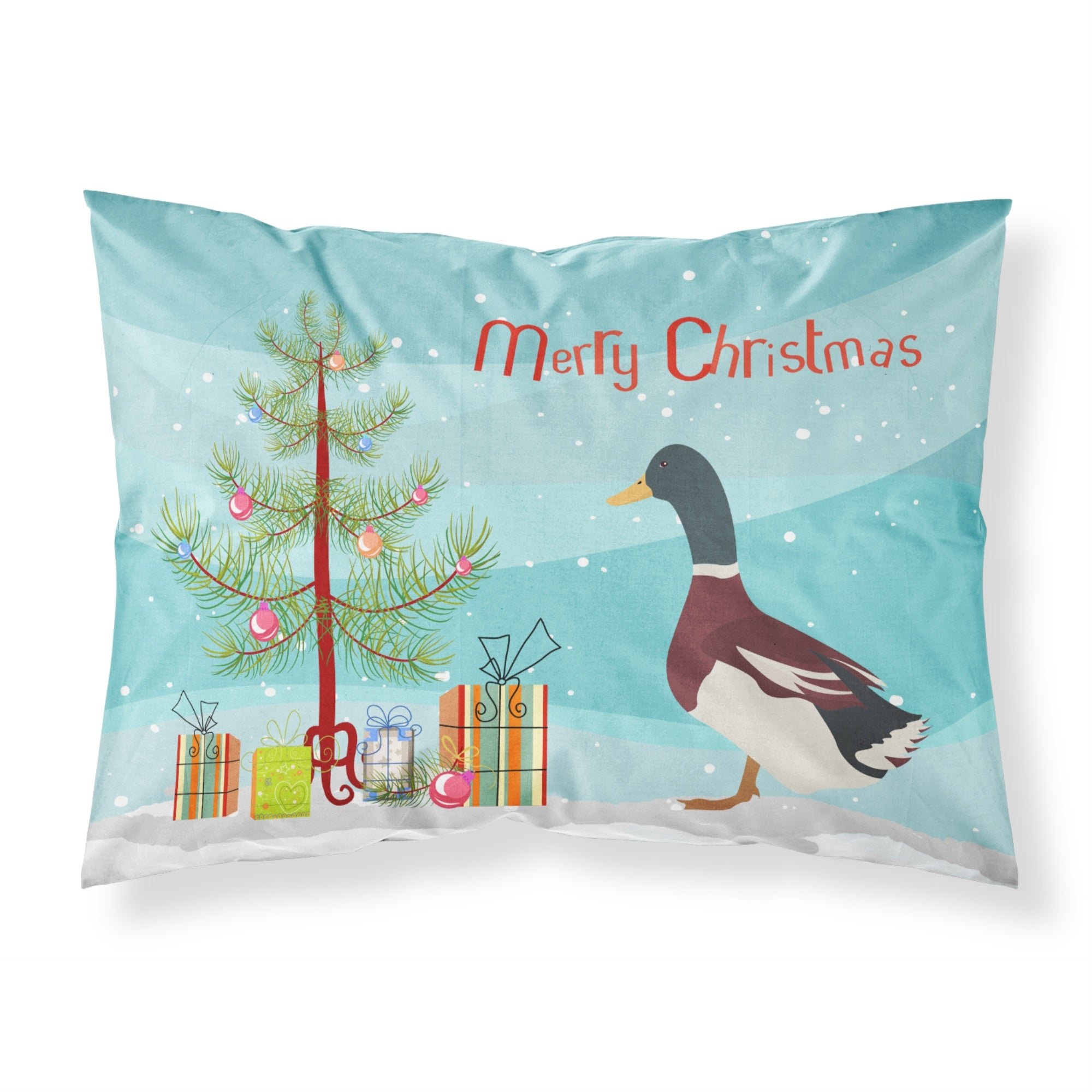 'Caroline'S Treasures Rouen Duck Christmas Pillowcase, Standard, Multicolor'