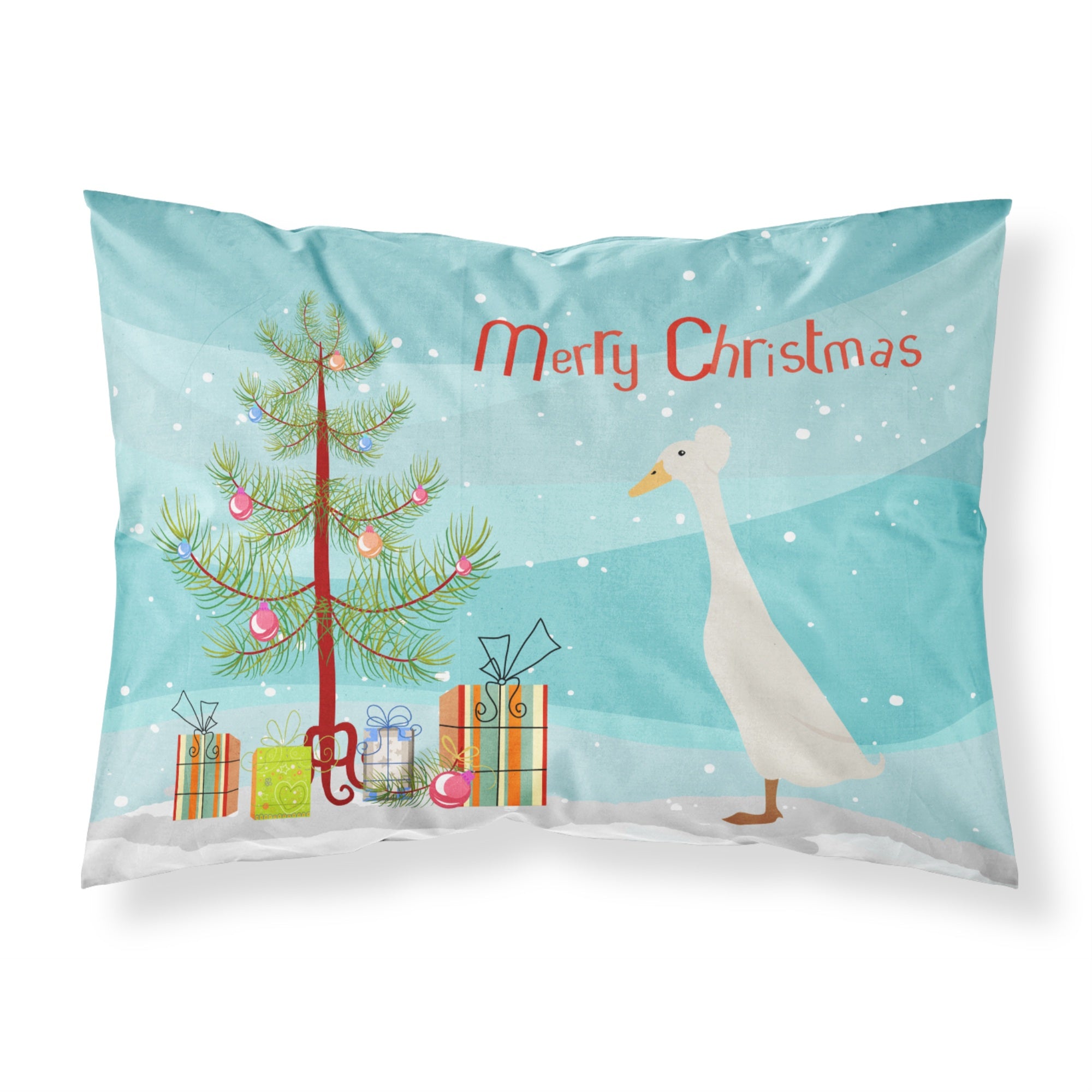 'Caroline'S Treasures Bali Duck Christmas Pillowcase, Standard, Multicolor'