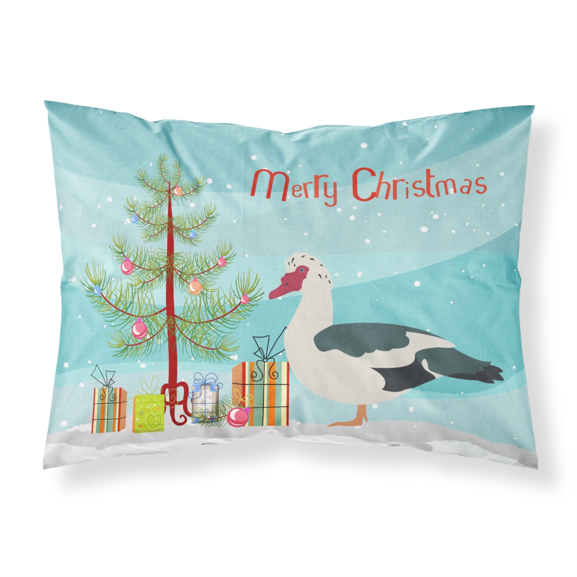 'Caroline'S Treasures Muscovy Duck Christmas Pillowcase, Standard, Multicolor'
