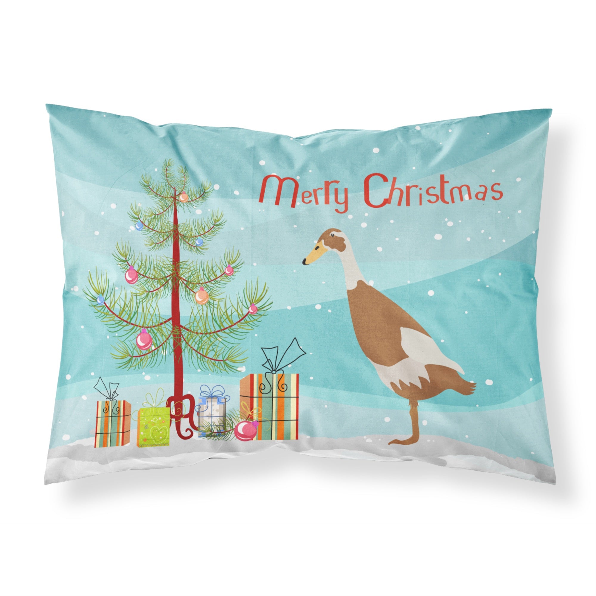 'Caroline'S Treasures Indian Runner Duck Christmas Pillowcase, Standard, Multicolor'