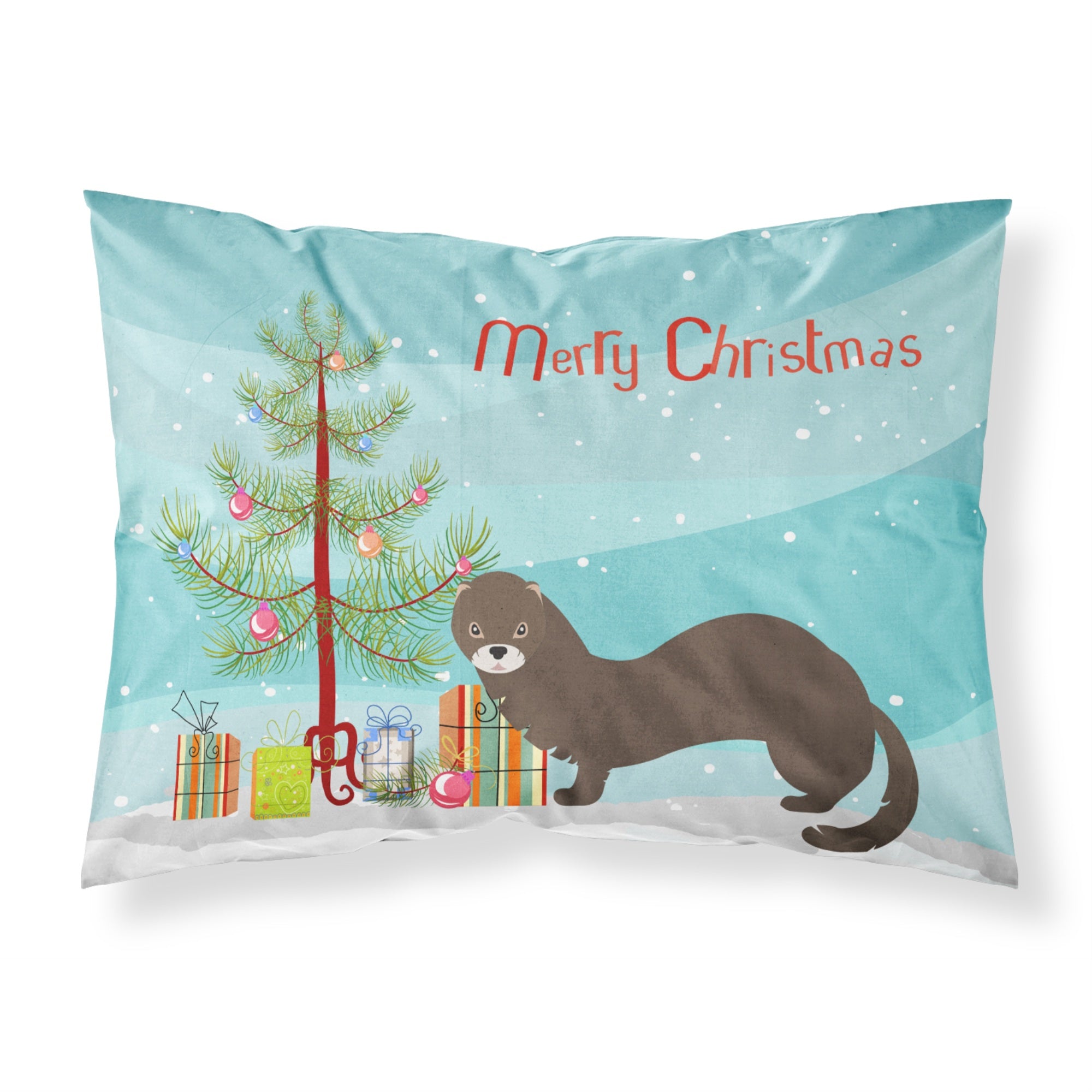 'Caroline'S Treasures Russian Or European Mink Christmas Pillowcase, Standard, Multicolor'