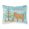 Carolines Treasures American Lamancha Goat Christmas Pillowcase Standard Multicolor breathable performance fabric makes for a