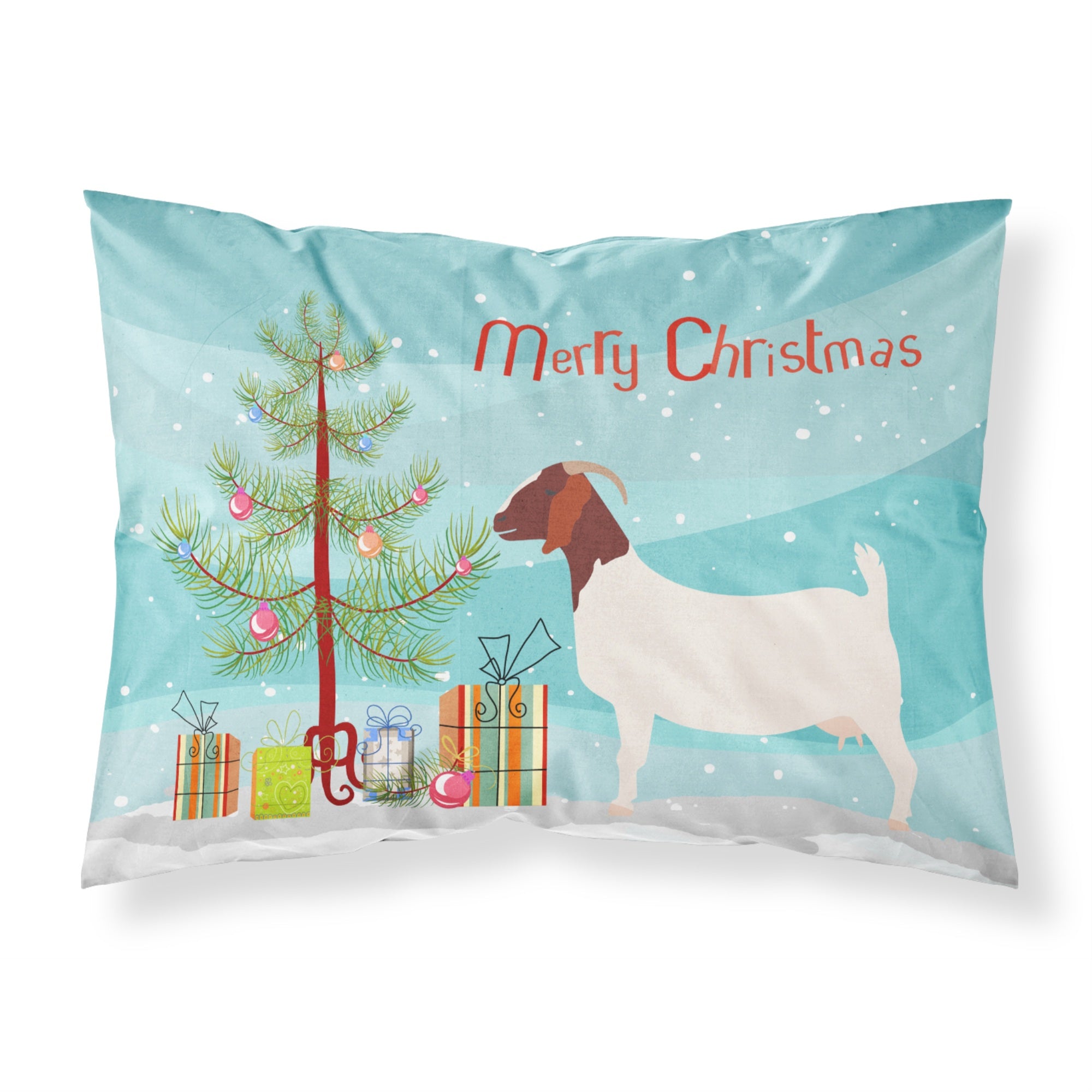 'Caroline'S Treasures Boer Goat Christmas Pillowcase, Standard, Multicolor'