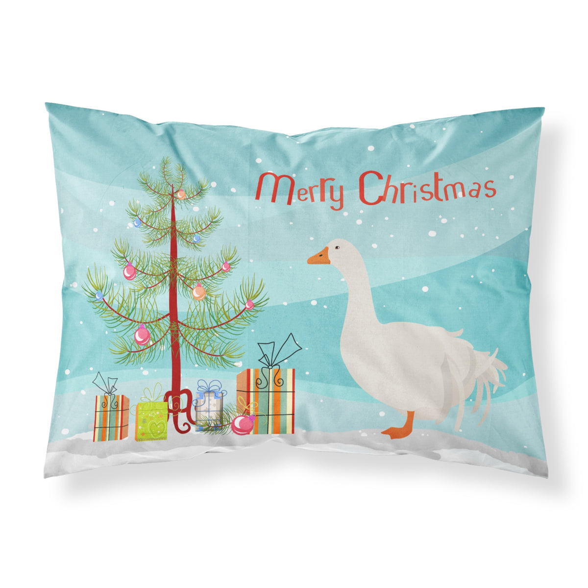 'Caroline'S Treasures ''Sebastopol Goose Christmas'' Pillowcase, Standard, Multicolor'