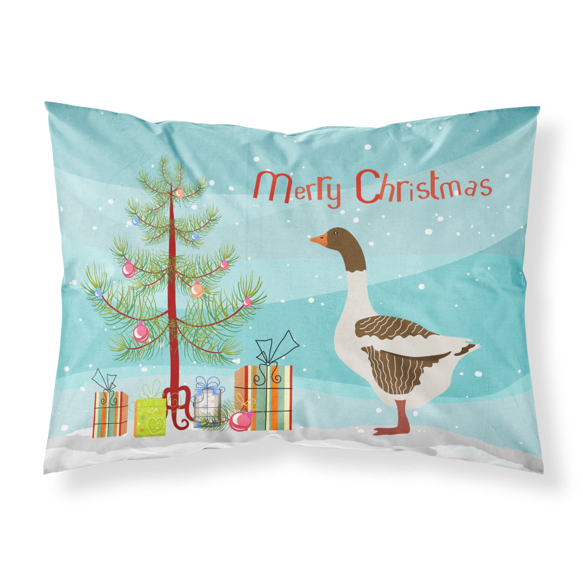 'Caroline'S Treasures Pomeranian Rogener Goose Christmas Pillowcase, Standard, Multicolor'