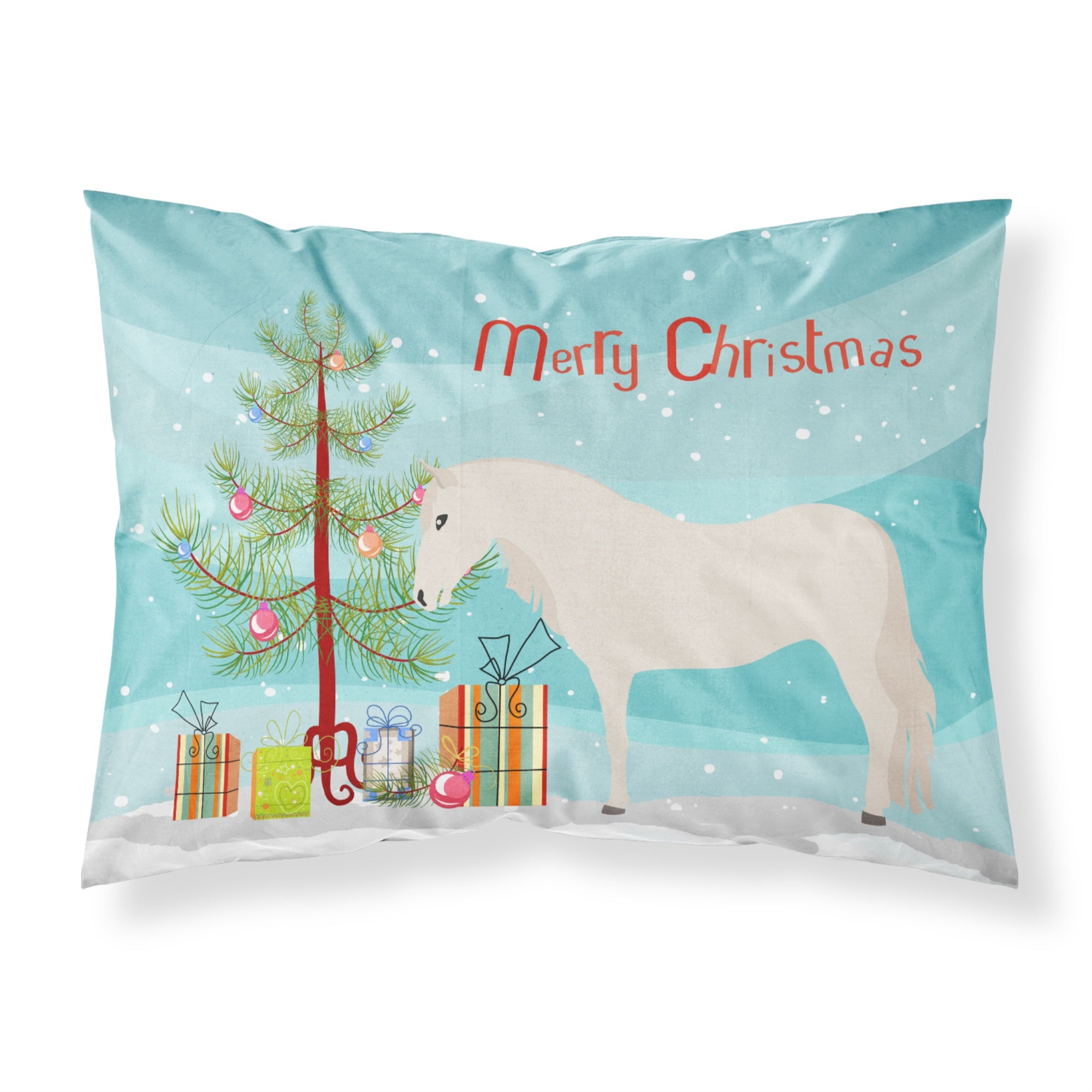 'Caroline'S Treasures Paso Fino Horse Christmas Pillowcase, Standard, Multicolor'