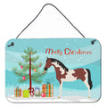 CarolineS Treasures Pinto Horse Christmas Metal Print, 8 Inch  Inch  X 12 Inch  Inch